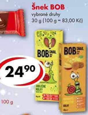 CBA Šnek bob, 30 g nabídka