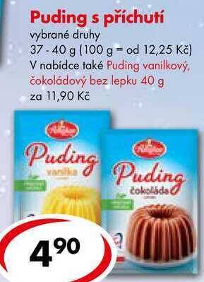 CBA Puding s příchutí, 37-40 g nabídka