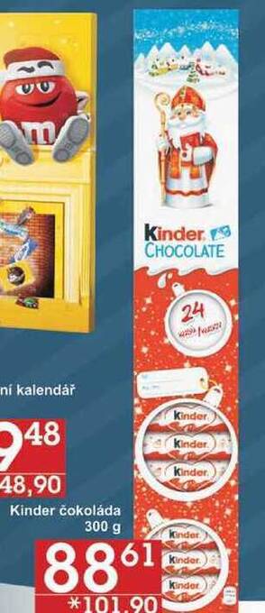 Jip Kinder čokoláda 300 g nabídka