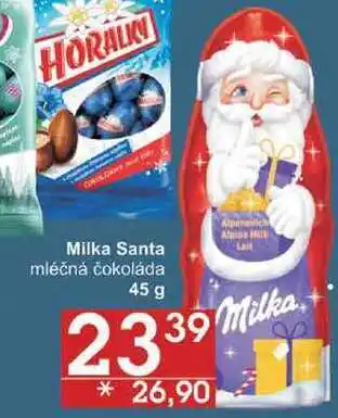 Jip Milka santa mléčná čokoláda, 45 g nabídka