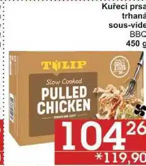 Jip Kuřecí prsa trhaná sous-vide bbc, 450 g nabídka