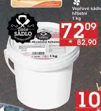 Jip Vepřové sádlo hřbetni, 1 kg nabídka