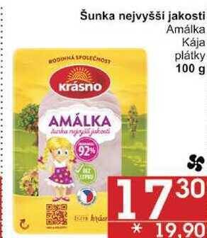 Jip Krásno šunka nejvyšší jakosti amálka, 100 g nabídka