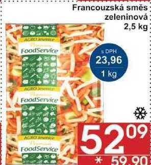Jip Agroe foodservice francouzská směs zeleninová, 2,5 kg nabídka