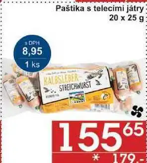Jip Paštika s telecími játry, 20 x 25 g nabídka