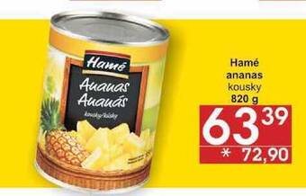 Jip Hamé ananas kousky, 820 g nabídka