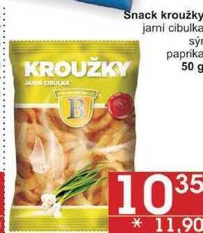 Jip Snack kroužky jarní cibulka, 50 g nabídka