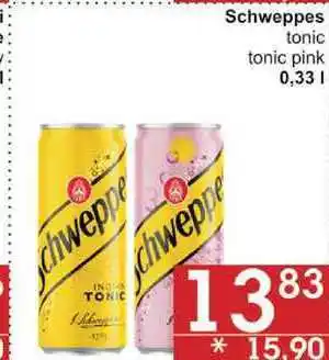 Jip Schweppes tonic, 0,33 l nabídka
