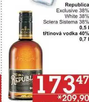 Jip Republica exclusive 38%, 0,7 l nabídka