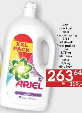 Jip Ariel prací gel color, 3,5 l, 70 dávek nabídka