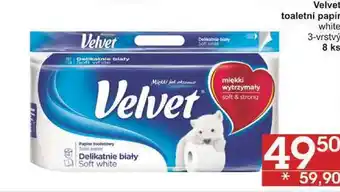 Jip Velvet toaletní papír white 3-vrstvý, 8 ks nabídka