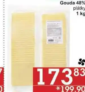 Gouda 48% plátky, 1 kg