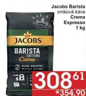 Jip Jacobs barista zrnková káva crema, 1 kg nabídka