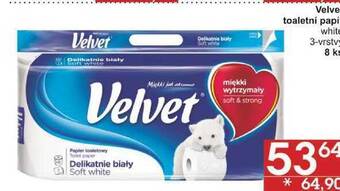 Jip Velvet toaletní papir white 3-vrstvý, 8 ks nabídka