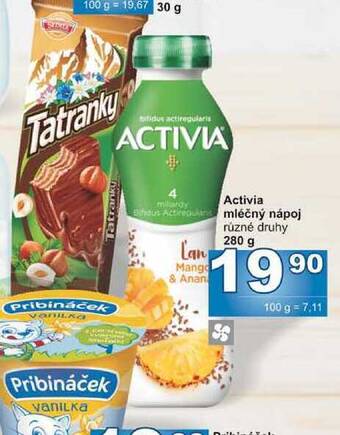 Jip Activia jogurtový nápoj 280g nabídka