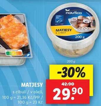 Lidl Matjesy, 200 g nabídka