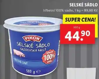 Lidl Selské sádlo, 500 g nabídka