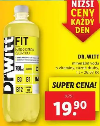 Lidl Dr. witt minerální voda, 0,75 l nabídka