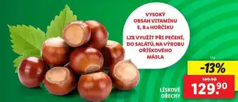 Lidl Lískové ořechy, 1 kg nabídka