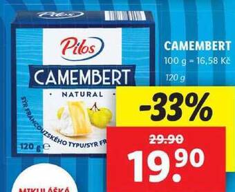 Lidl Camembert, 120 g nabídka