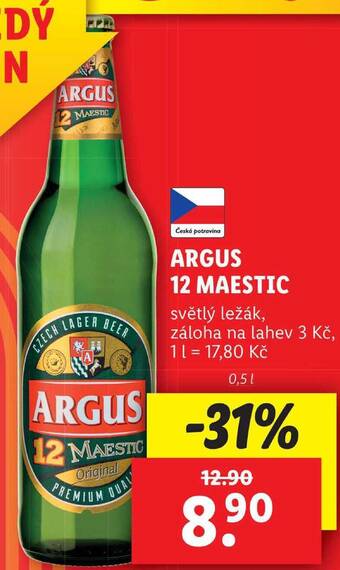 Lidl Argus 12 maestic, 0,5 l nabídka