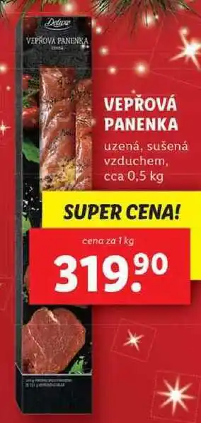 Lidl Vepřová panenka, cena za 1 kg nabídka