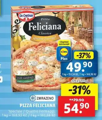 Lidl Pizza feliciana, 325 g/335 g nabídka