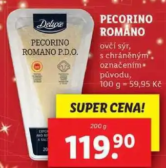 Lidl Pecorino romano, 200 g nabídka