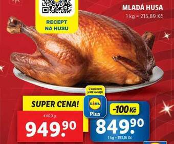 Lidl Mladá husa, 4400 g nabídka