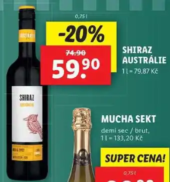 Lidl Shiraz austrálie, 0,75 l nabídka