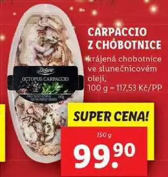 Lidl Carpaccio z chobotnice, 150 g nabídka