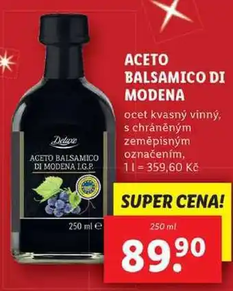 Lidl Aceto balsamico di modena, 250 ml nabídka