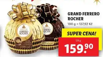 Lidl Grand ferrero rocher, 125 g nabídka