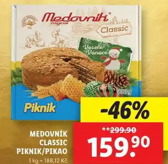 Lidl Medovník classic piknik/pikao, 850 g nabídka