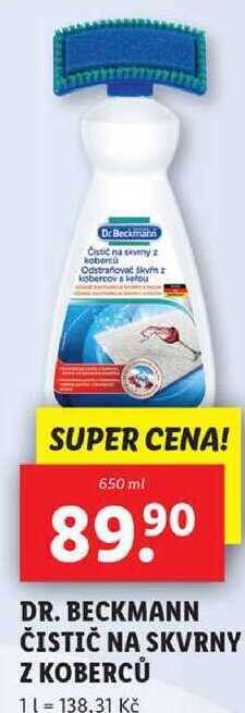 Lidl Dr.beckmann čistič na skvrny z koberců, 650 ml nabídka
