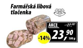 ZEMAN Farmářská libová tlačenka, 100 g nabídka