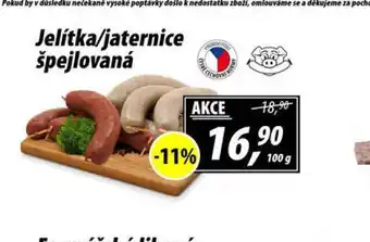 ZEMAN Jelítka / jaternice špejlované nabídka