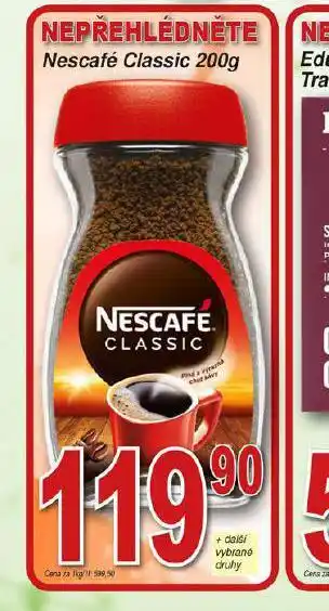 Hruška Nescafé classic nabídka
