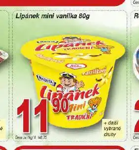 Hruška Lipánek mini vanilka nabídka