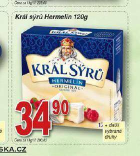 Hruška Král sýrů hermelín nabídka