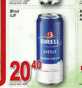 Hruška Pivo birell nealko nabídka
