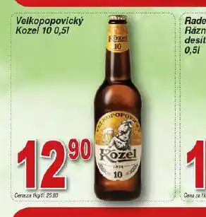 Hruška Pivo velkopopovický kozel 10 nabídka
