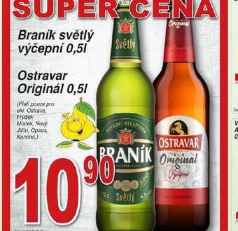 Hruška Pivo ostravar originál nabídka