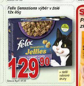 Hruška Felix sensitive výběr v želé nabídka