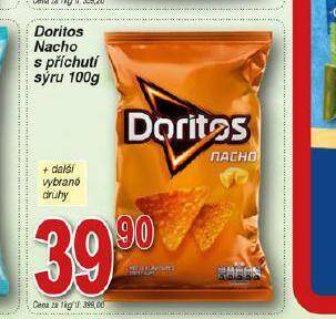 Hruška Dorios nacho s příchutí sýru nabídka