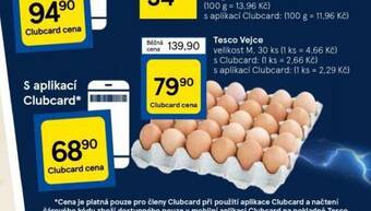 Tesco Tesco vejce m 30 ks nabídka
