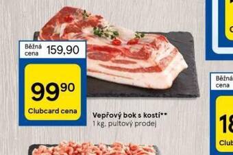 Tesco Vepřový bok s kostí nabídka
