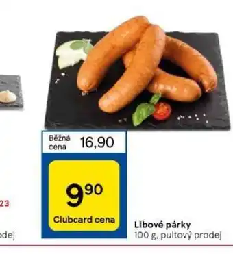 Tesco Libové párky nabídka