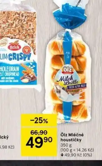 Tesco Ölz mléčné houstičky nabídka