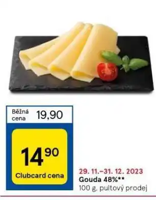 Tesco Gouda 48% nabídka